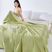 Double-sided fruit green (striped) [soft and comfortable, silky and cool]